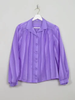 Women's Vintage Lilac Blouse S/M