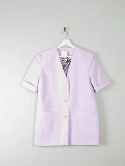 Women's Vintage Lilac Short Sleeved Jacket S