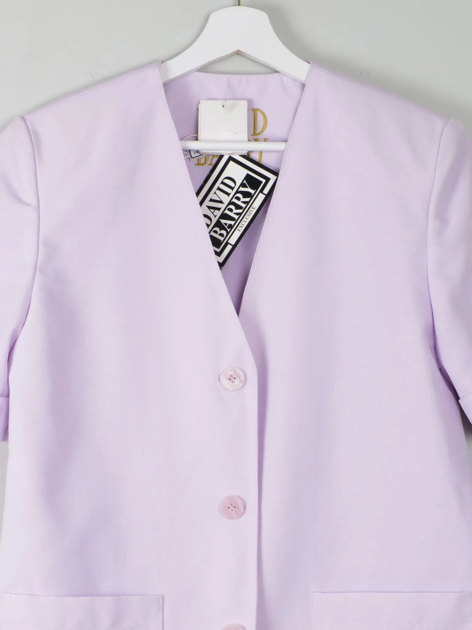 Women's Vintage Lilac Short Sleeved Jacket S