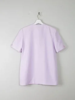 Women's Vintage Lilac Short Sleeved Jacket S