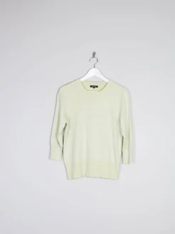 Women’s Vintage Lime Bruce By Bruce Oldfield Lurex Knit Style Top S