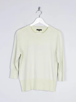 Women’s Vintage Lime Bruce By Bruce Oldfield Lurex Knit Style Top S