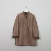 Women's Vintage Lined Leather Short Coat M