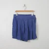 Women's Vintage Linen Blue Shorts M/L