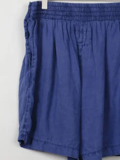 Women's Vintage Linen Blue Shorts M/L