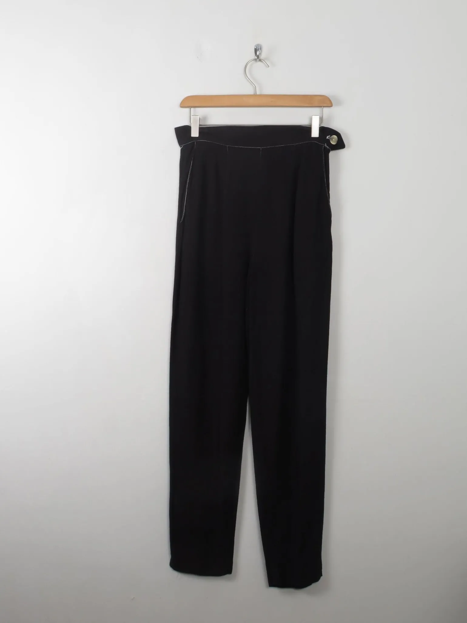Women's Vintage Linen Mix Trousers 28" W