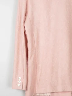 Women’s Vintage Liz Claiborne Pink Brocade Summer Jacket S/M