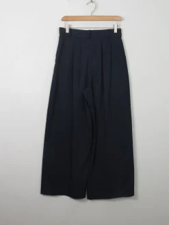Women's Vintage Loose Fit Wide Legged Cropped Trousers S