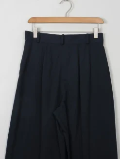 Women's Vintage Loose Fit Wide Legged Cropped Trousers S