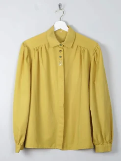 Women's Vintage Mustard Blouse L/XL