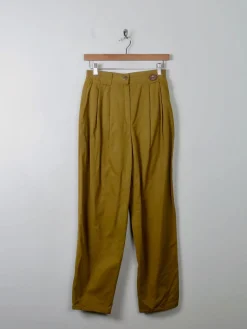 Women's Vintage Mustard Moleskin Trousers S