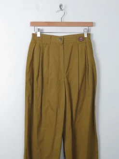 Women's Vintage  Mustard Moleskin Trousers S