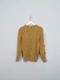Women's Vintage Mustard Wool Jumper S/M