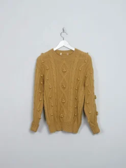 Women's Vintage Mustard Wool Jumper S/M