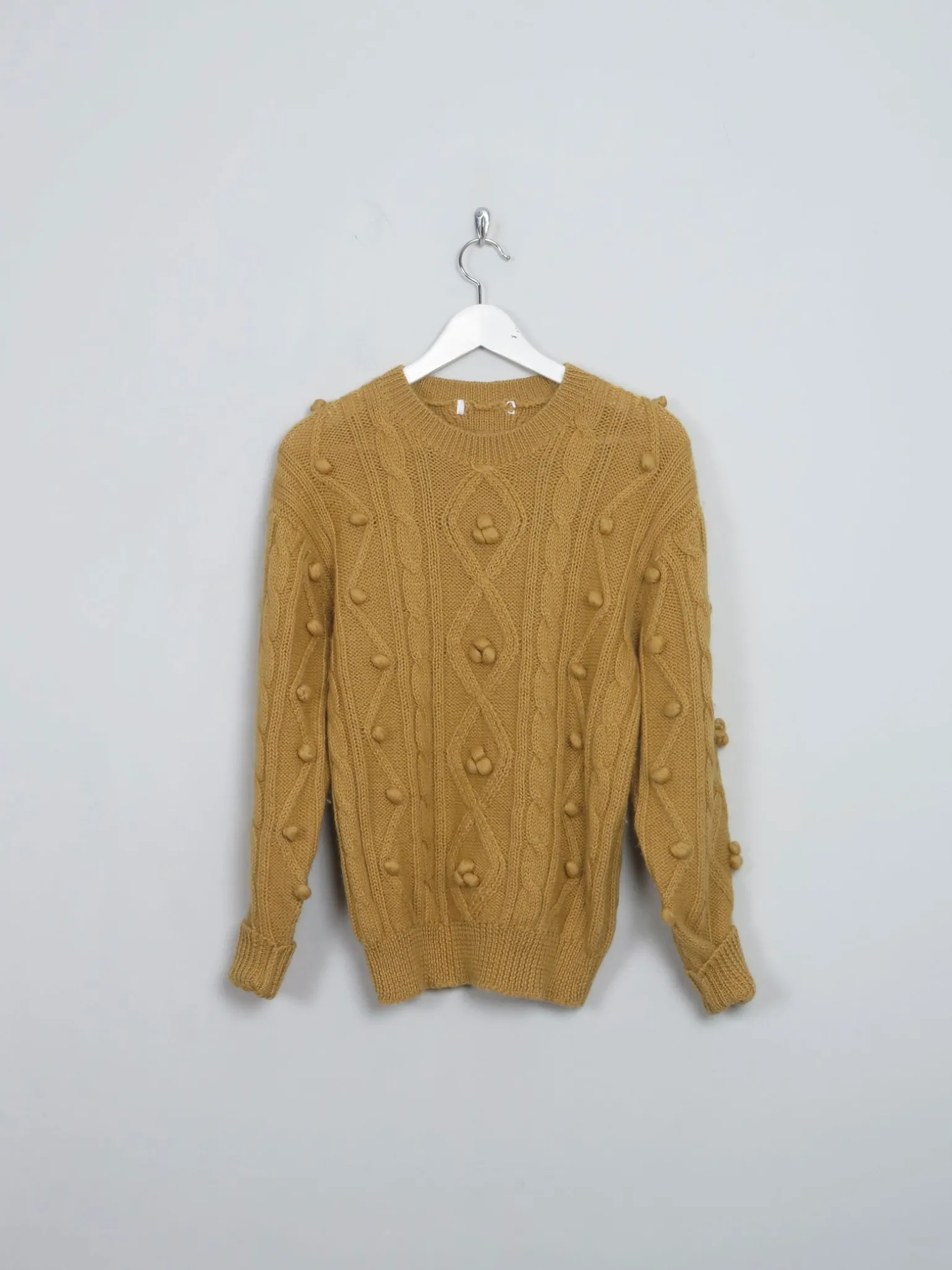 Women's Vintage Mustard Wool Jumper S/M