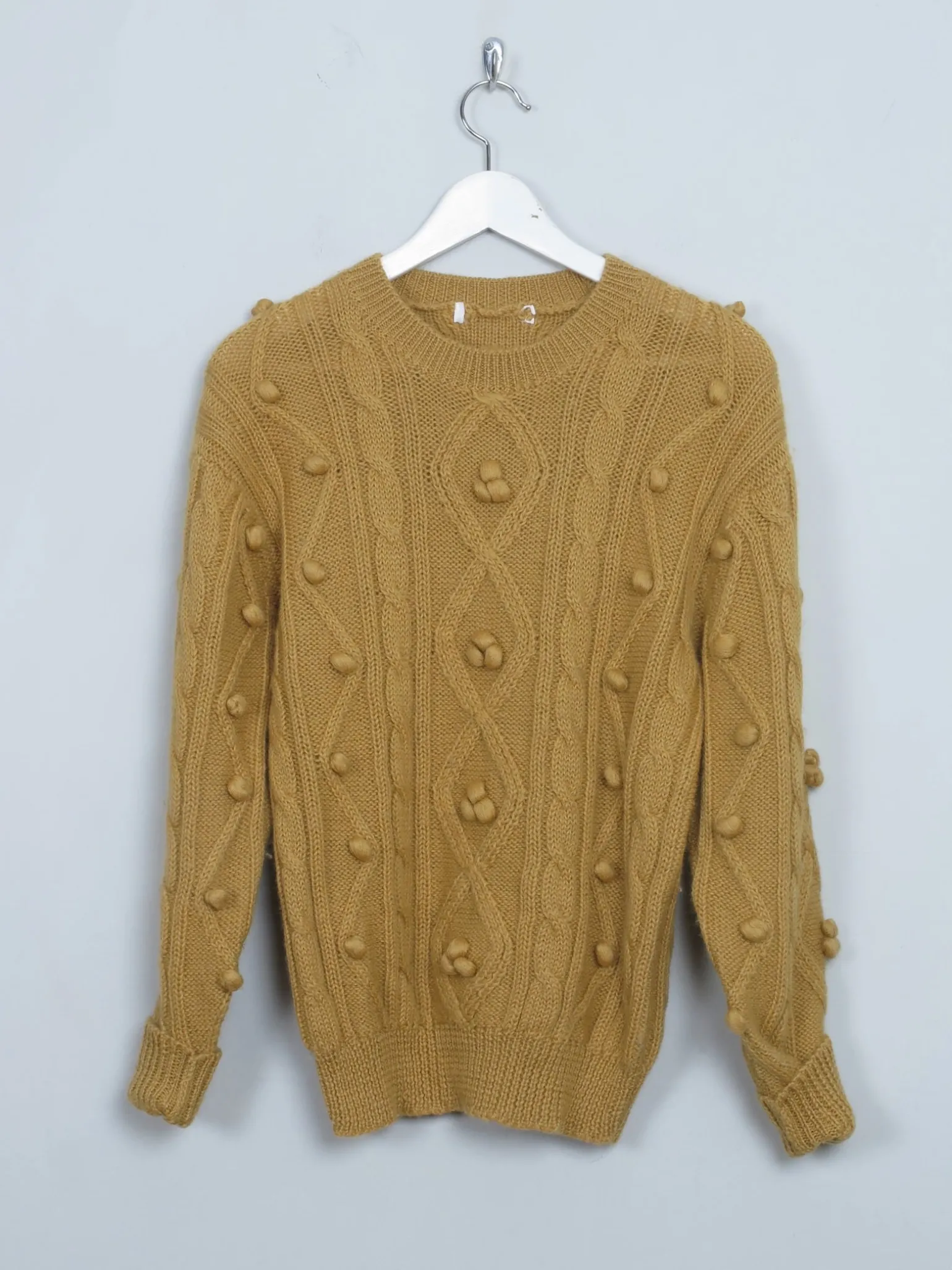 Women's Vintage Mustard Wool Jumper S/M