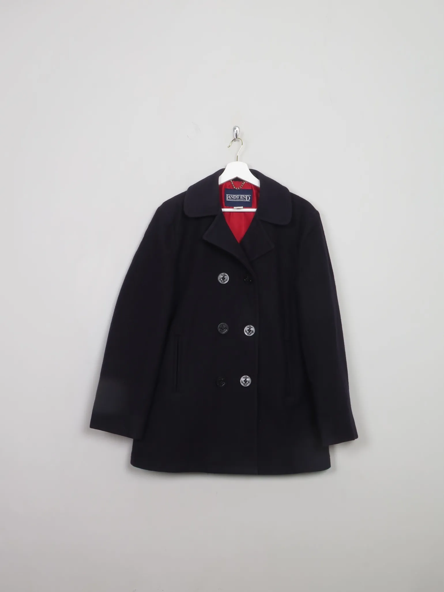 Women's Vintage Navy Peacoat M