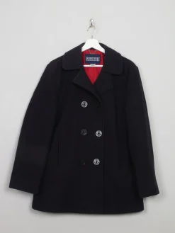 Women's Vintage Navy Peacoat M