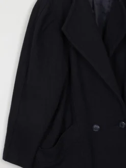 Women's Vintage Navy 80s Short Coat M/L