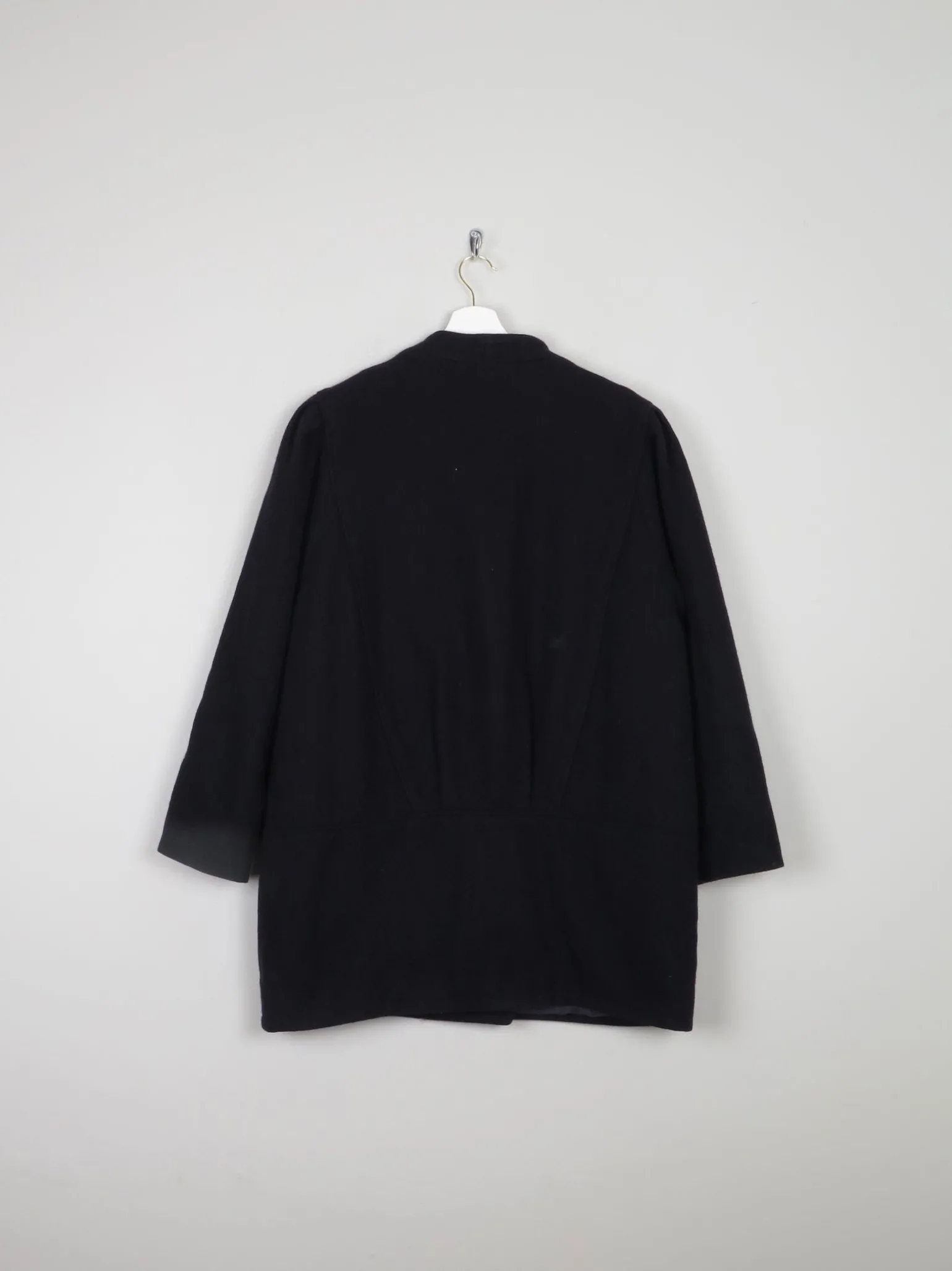 Women's Vintage Navy 80s Short Coat M/L