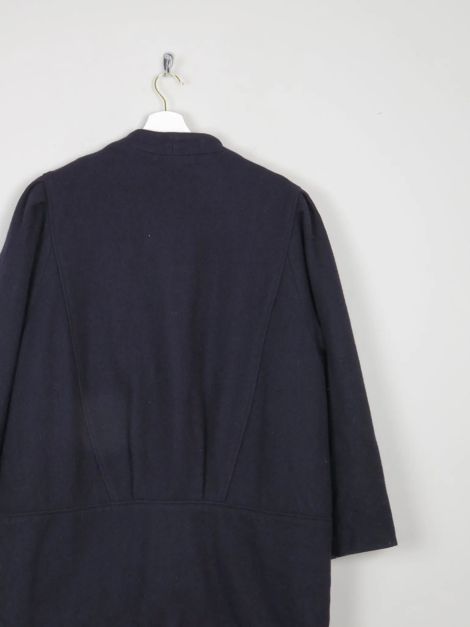 Women's Vintage Navy 80s Short Coat M/L