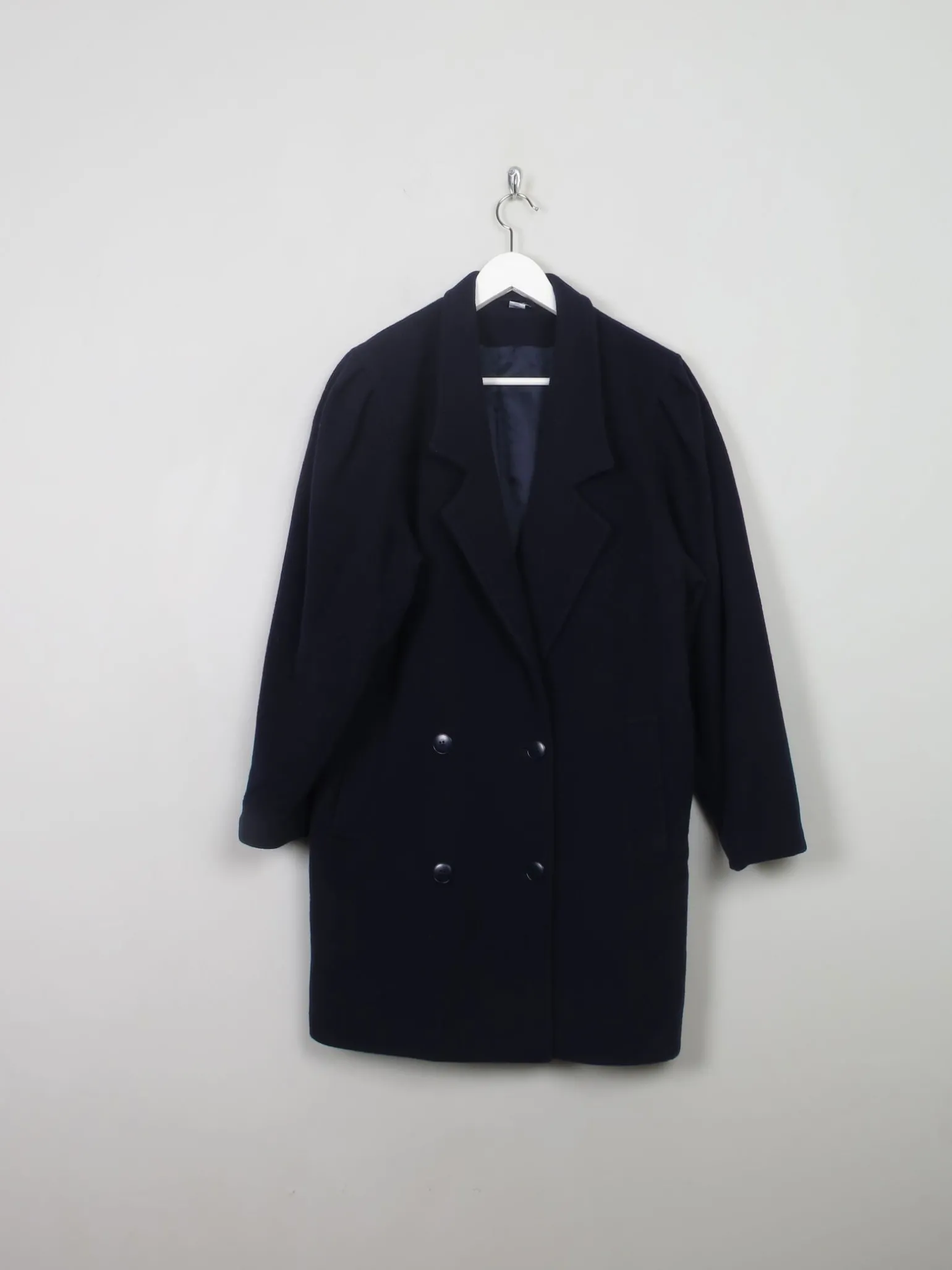 Women's Vintage Navy Short Coat M