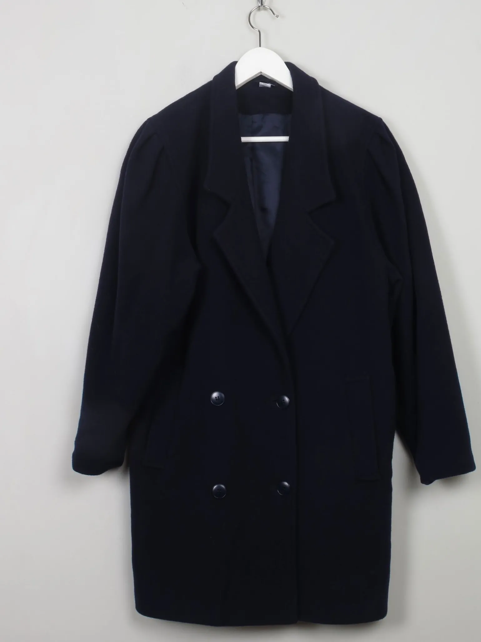 Women's Vintage Navy Short Coat M