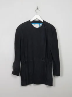 Women's Vintage Navy Suede Jacket L