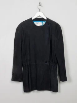 Women's Vintage Navy Suede Jacket L