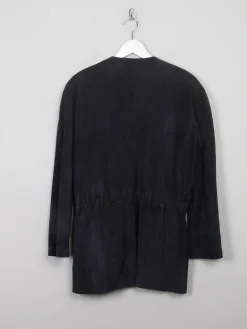 Women's Vintage Navy Suede Jacket L