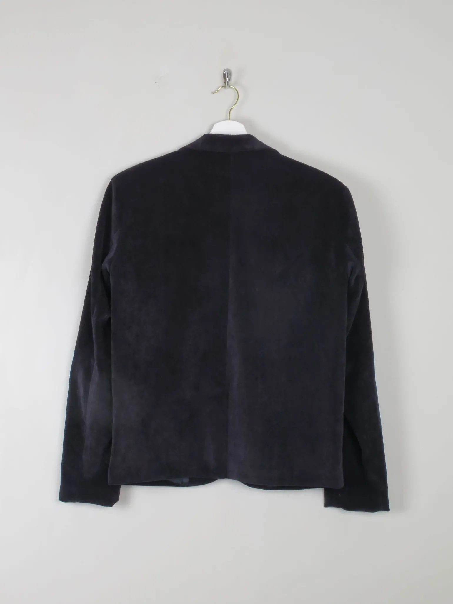 Women's Vintage Navy Velvet/ Cord Jacket 10/12