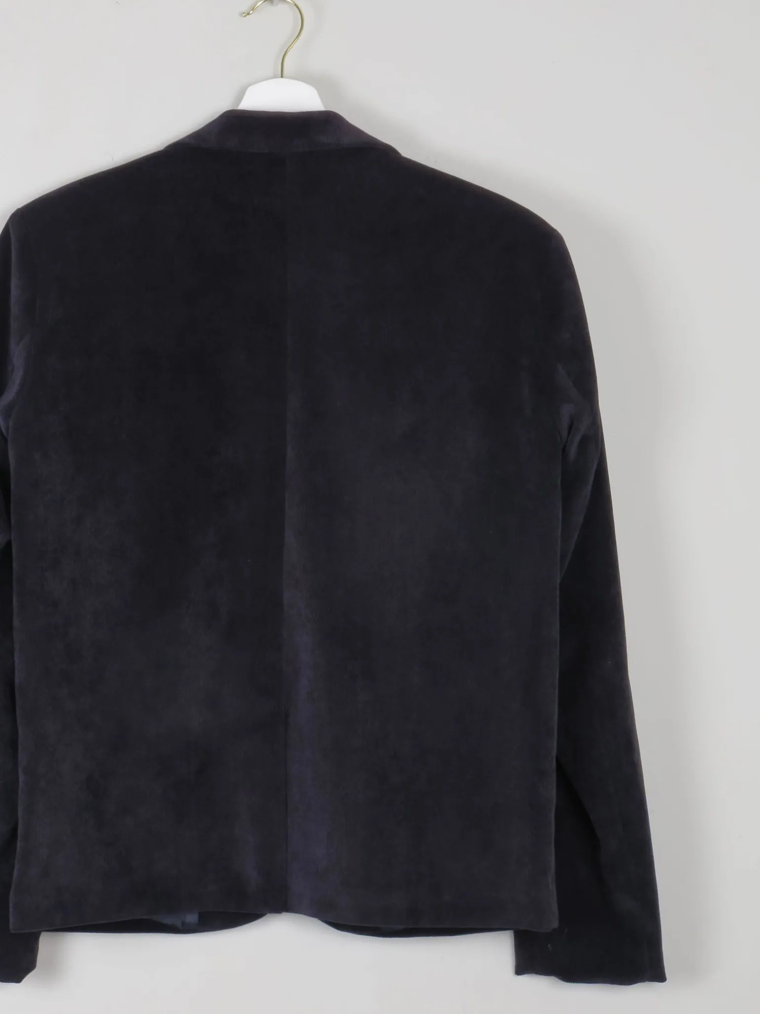Women's Vintage Navy Velvet/ Cord Jacket 10/12