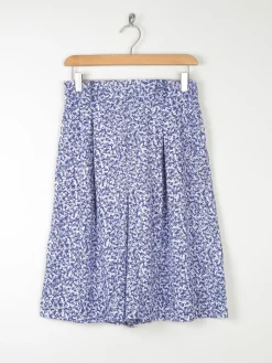 Women’s Vintage Navy& White Bermuda Shorts S