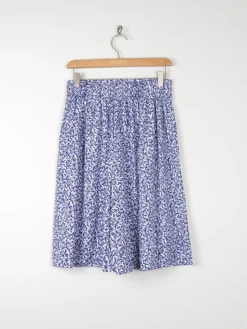 Women’s Vintage Navy& White Bermuda Shorts S