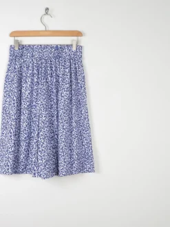 Women’s Vintage Navy& White Bermuda Shorts S