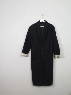 Women's Vintage Navy Wool Coat S/M