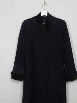Women's Vintage Navy Wool Coat M