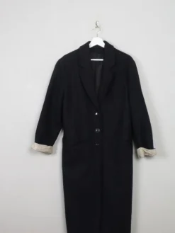 Women's Vintage Navy Wool Coat S/M