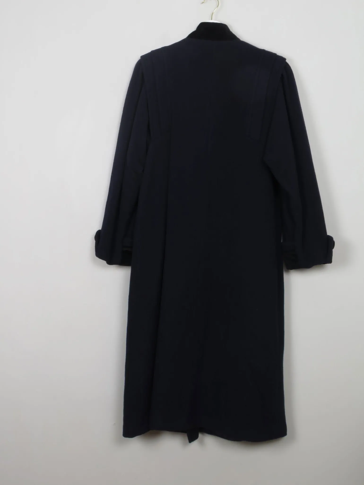 Women's Vintage Navy Wool Coat M