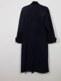 Women's Vintage Navy Wool Coat M