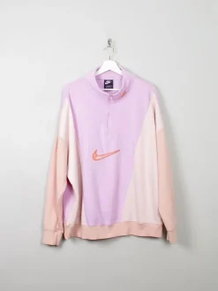 Women's Vintage Nike 1/4 Zip Sweatshirt XL
