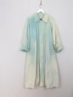 Women's Vintage Overdyed Burberry Swing Trench Coat S-L