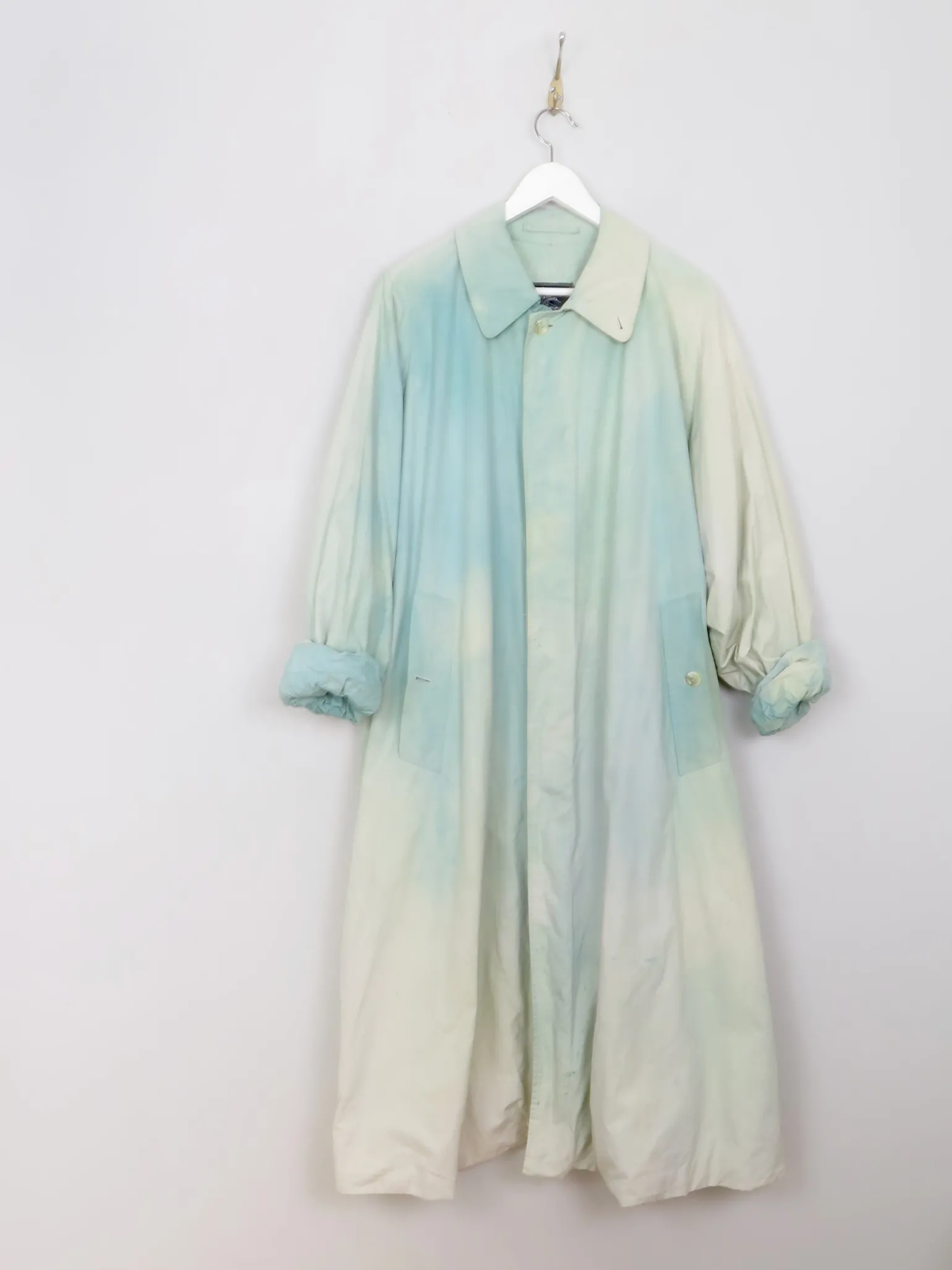 Women's Vintage Overdyed Burberry Swing Trench Coat S-L