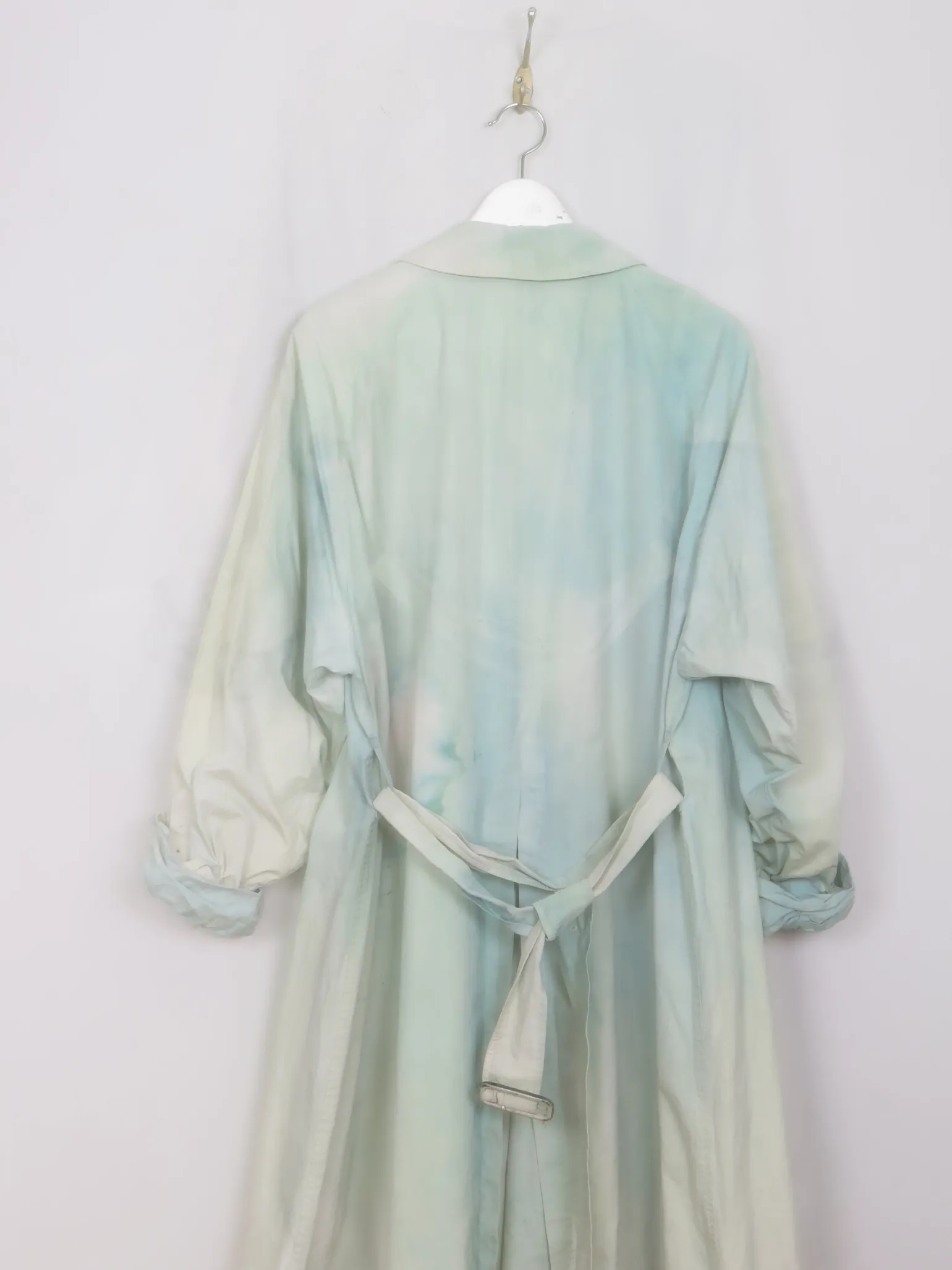 Women's Vintage Overdyed Burberry Swing Trench Coat S-L