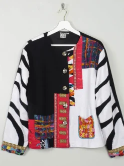 Women's Vintage Patchwork Jacket L