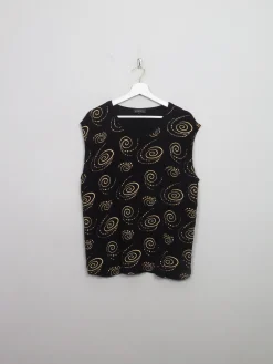 Women's Vintage Patterned Top XL/XXL