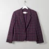 Women's Vintage Pendleton Plum Check Wool Jacket M