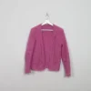 Women's Vintage Pink Mohair Cardigan S
