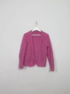 Women's Vintage Pink Mohair Cardigan S