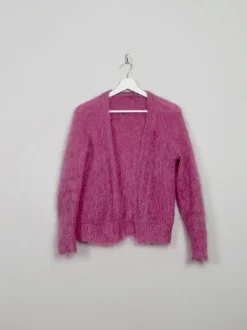 Women's Vintage Pink Mohair Cardigan S